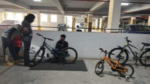 Cycle Servicing Camp at Sattva Anugraha – 26th  April 2025