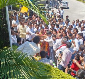 Road Cutting Inauguration Ceremony for Cauvery Water
