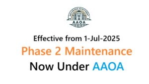 Phase 2 Maintenance Now Under AAOA